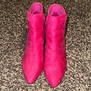 Chic Fuchsia Ankle Booties